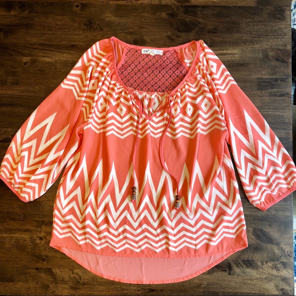 Jolt🧡Chevron Blouse